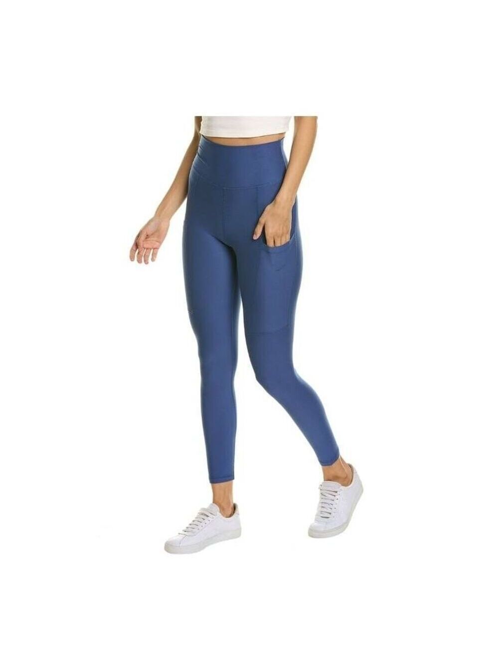 WeWoreWhat Blue High Rise Pocket Leggings Women’s Size L Yoga Activewear